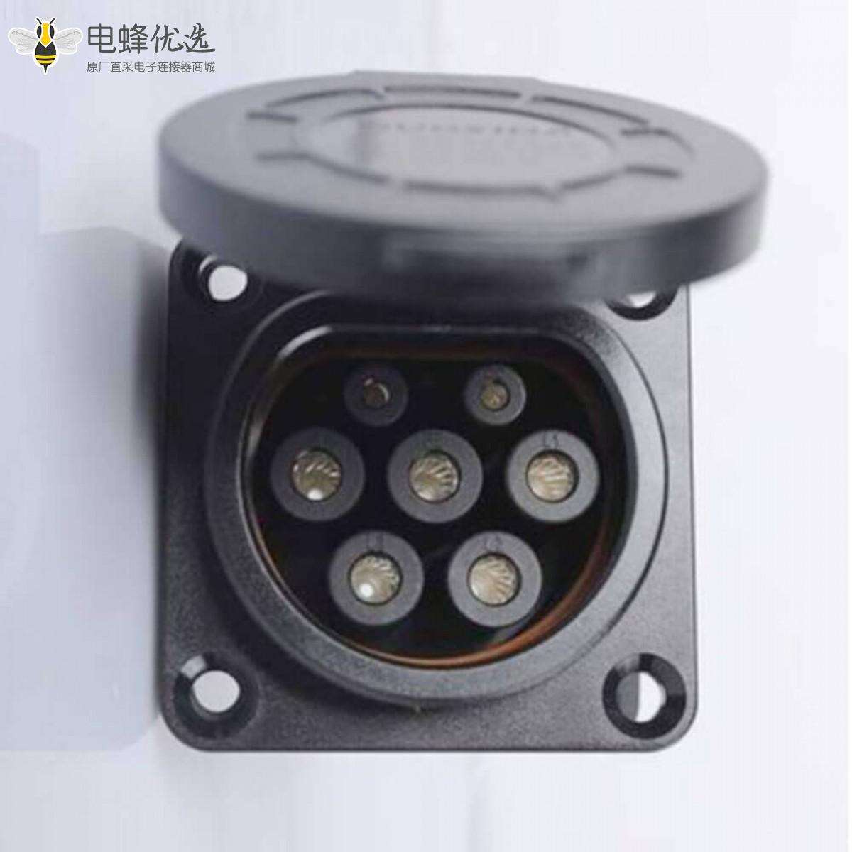 新國標交流充電槍16A/32A GB/T20234 7孔樁端充電插座